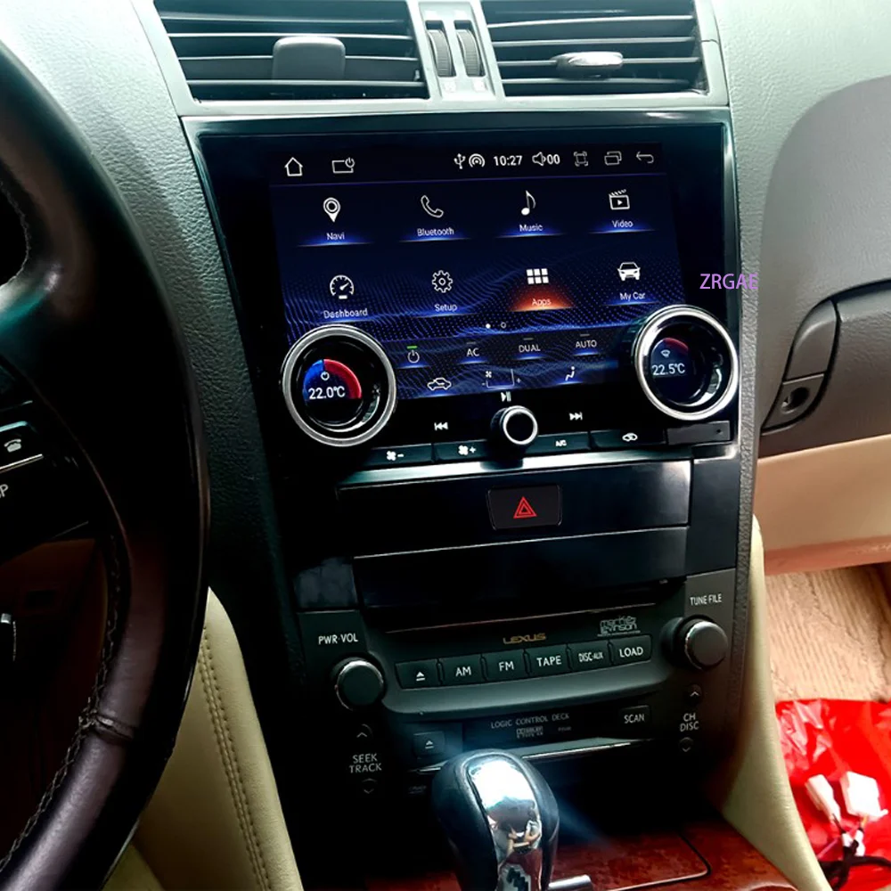 Android 15 Wireless Carplay Screen For Lexus GS GS300 GS450 2005-2011Car Radio GPS Multimedia Video Player Bluetooth Stereo WIFI