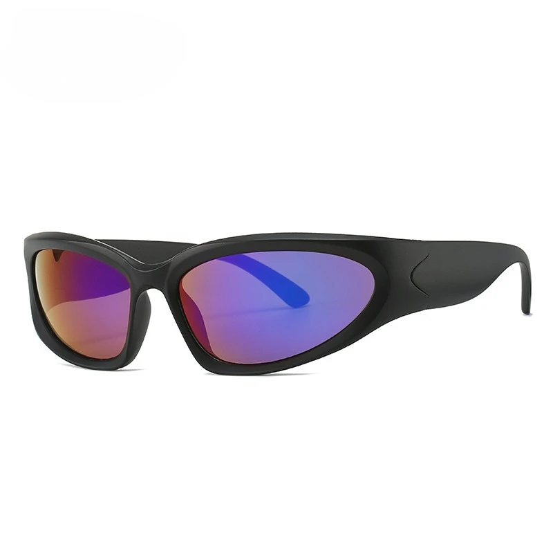 Y2K New Punk Sunglasses Men Women Retro Coated Lens Eyewear Classic Cycling Party Fashion Decor UV Protection Sports Sunglasses