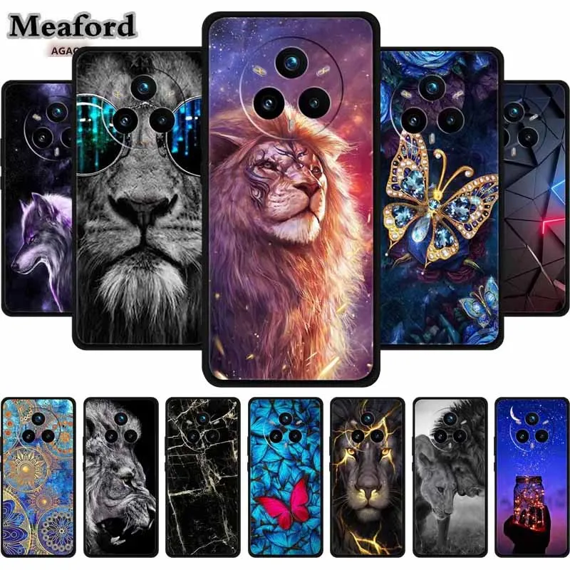 For Realme 14 Pro plus Phone Case Animals Back Cover TPU Soft Silicone Protective Funda Capa for OPPO Realme14pro Pro + 14PRO+