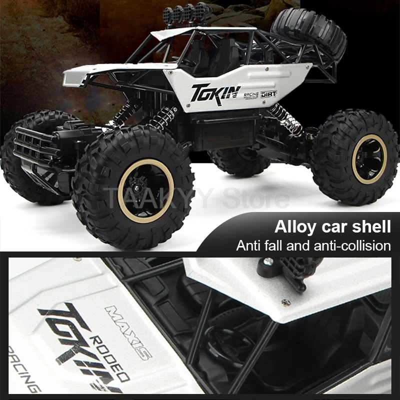 1:12 RC Car With Lighting And Rechargeable 2.4G Radio Remote Control Alloy Buggy Off-Road Trucks Boys Toys for Children