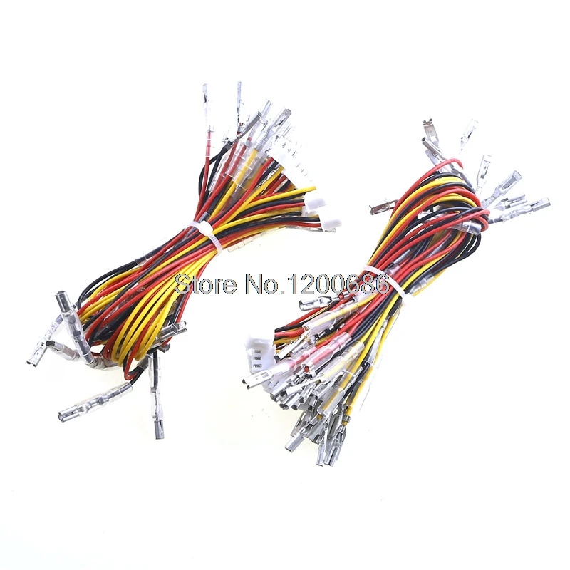 20mm Long and 2.8mm Connector 3Pin LED Push Button Wires for Arcade Game DIY wires for Push Buttons