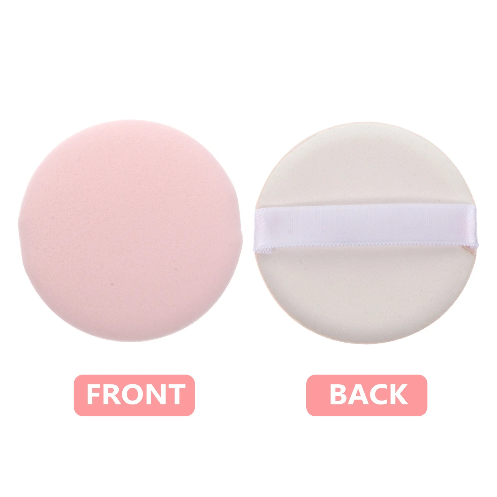 12 Uds. De polvo corrector para maquillaje de pastel, aplicador redondo suave y agradable para la piel para polvo facial, uso húmedo y seco, de larga duración