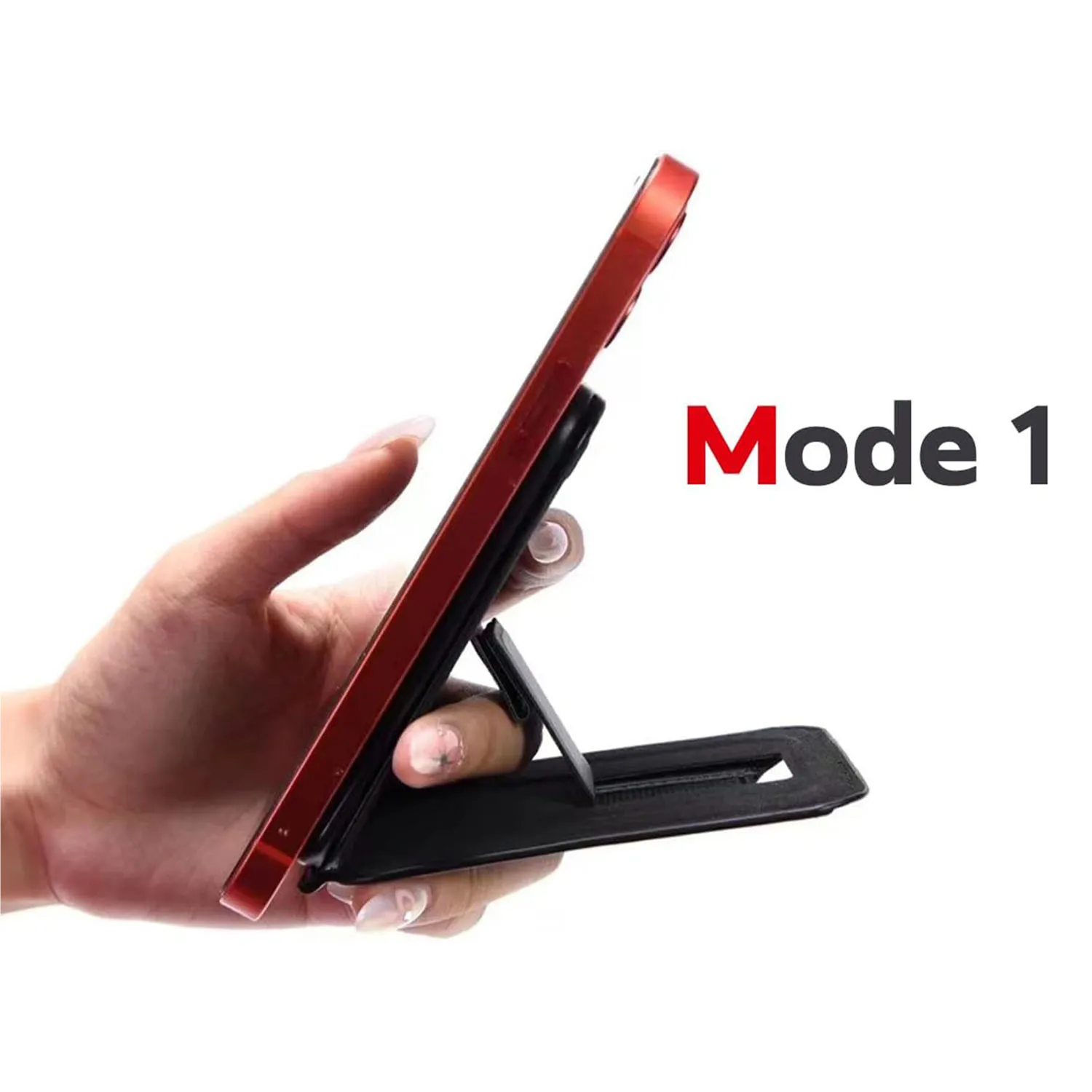 Phone Tripod Stand for iPhone 16/15/14/13/12 Series Angle Adjustment Strong Magnets Card Holder Slot & Inserts Inserts 3 Card