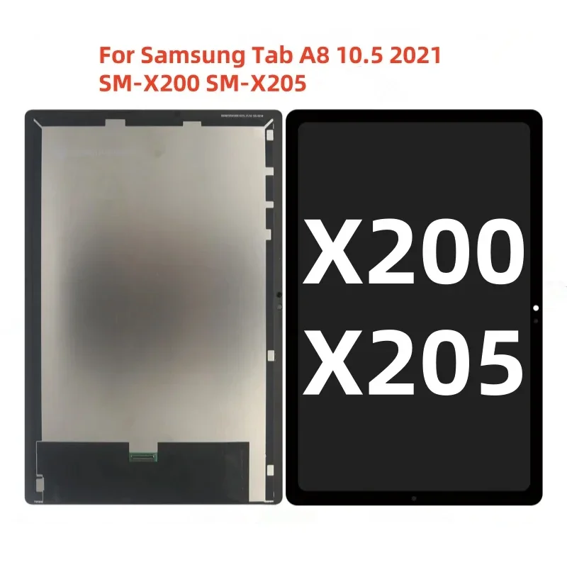 

10.5" For Samsung Galaxy Tab A8 2021 LCD SM-X200 SM-X205 X200 X205 Display Screen Touch Digitizer Assembly Replacement Parts