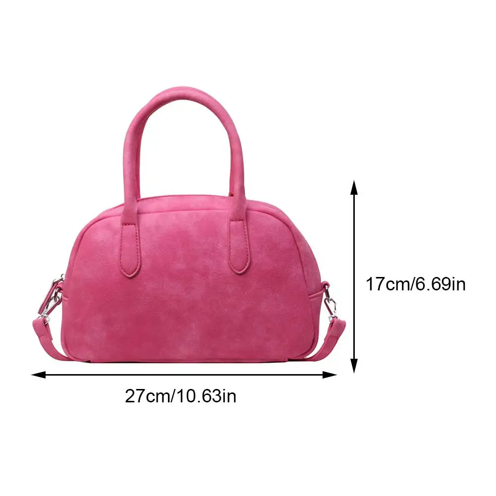 Skóra PU elegancka torba typu Hobo damska torba Retro wysokiej jakości bostońska torebka jednolita torba na ramię damska torba Crossbody stylowa