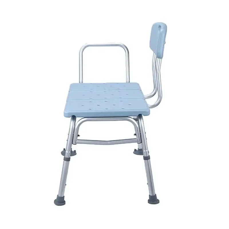 Aluminum Alloy Shower Chair for Elderly Pregnant Women Non Slip Plastic Seat 150kg Load Bathroom Safety Equipment Household
