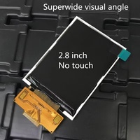 2.8 inch TFT LCD display screen No touch panel 18 pin ILI9341 weld sold type 0.8mm spacing superwide visual angle