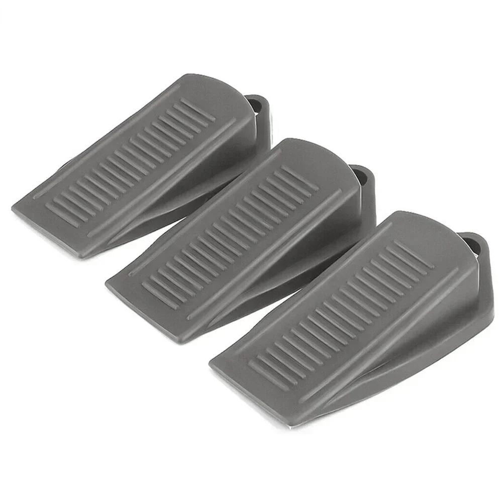 3PCS Rubber Door Stopper Wedge Nail-free Safety Doors Stops Anti-bump Door Holder Gear Gate Resistance Door Stop Hardware