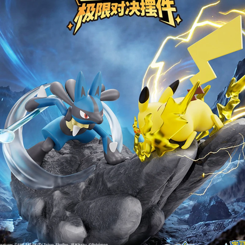 Genuine HOLLYBOX Ultimate Battle Series Diorama Figure Rapidash Charizard VS Pikachu Scene Desktop Display Ornament Trendy Gift view 4