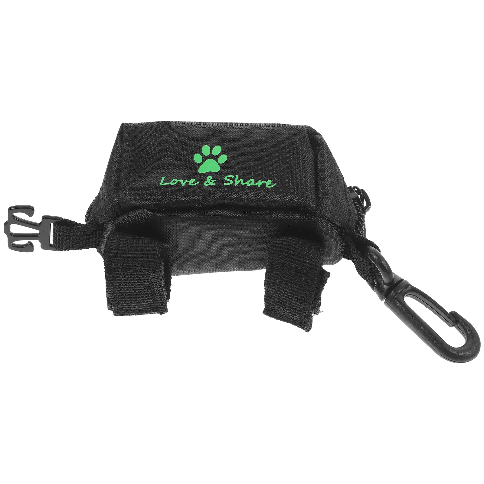 

Dog Pulling Leash Attachment Lightweight Pet Walking Running Hauling Cable with Poop Bag Accessory (Black)