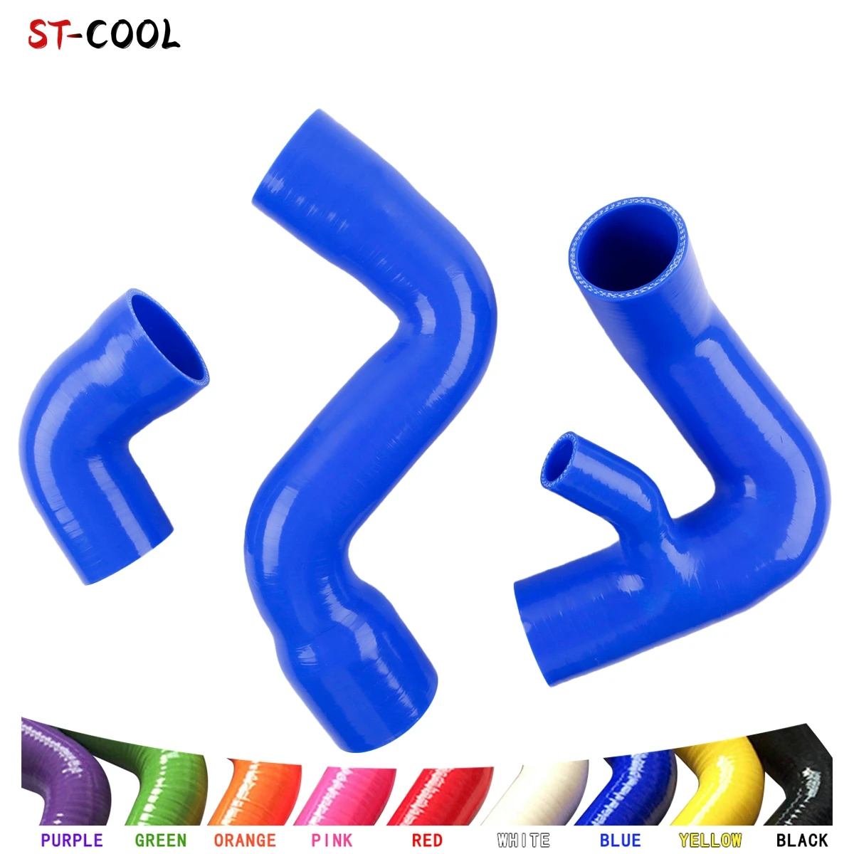 For Audi A4 B6 B6 1.8T VW Passat 2002-2005 2003 2004 Turbo Intake Tubes Piping Silicone Hose Kit 3Pcs 10 Colors