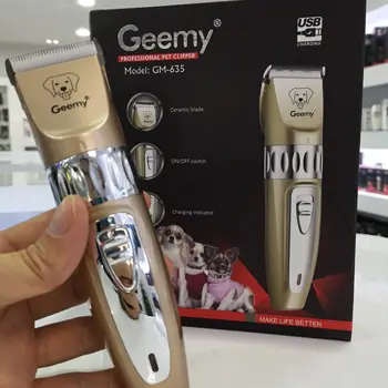 2021 Nový profesionální zastřihovač vlasů GEEMY GM635, elektrický zastřihovač chlupů pro domácí mazlíčky 10 nejlepší prodej zastřihovač vlasů geemy - №1