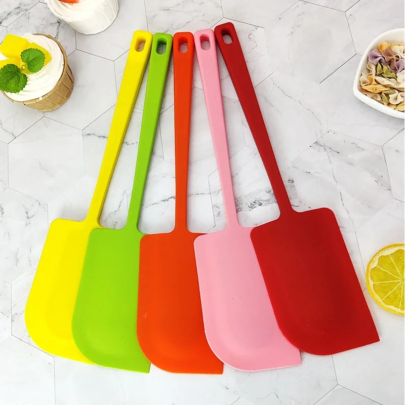 Large Silicone Cream Cake Pastry Scraper Spatula Kitchen Food Baking Blender One-piece Non-stick Pan Fondant Flour Batter Mixer