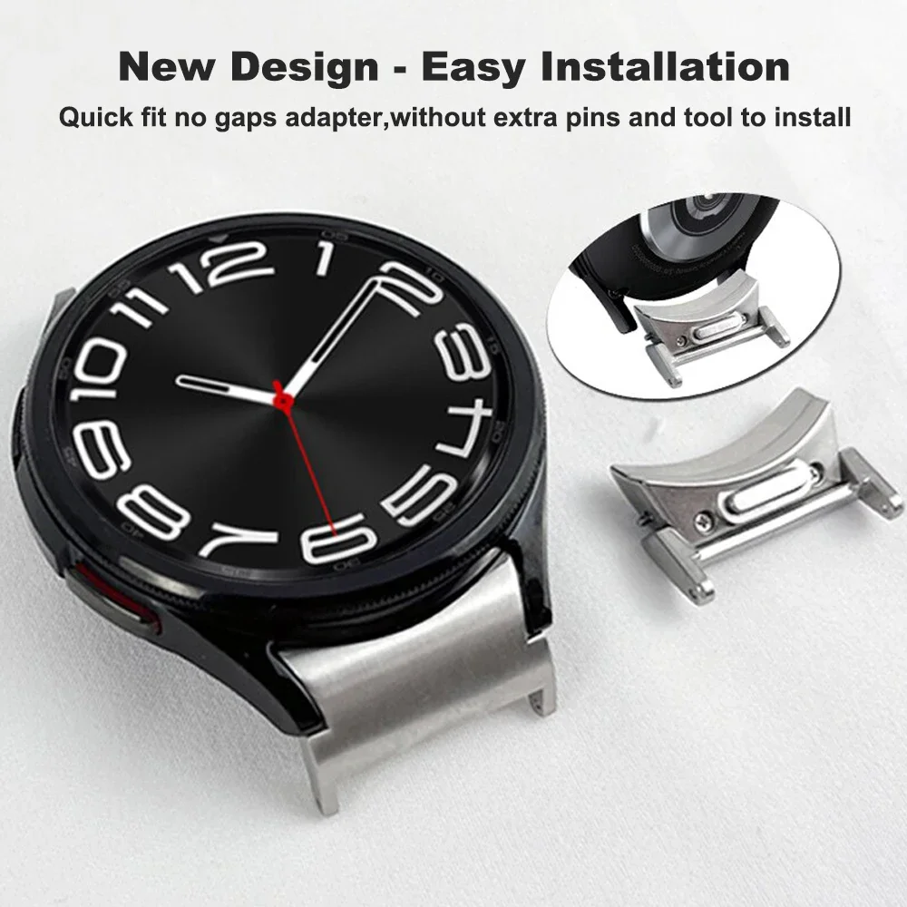 Cinturino magnetico in silicone per Samsung Galaxy Watch6 Classic 47mm 43mm 5Pro 45mm Quick Fit No Gaps Sport 6/5/4 40mm 44mm 20mm Band