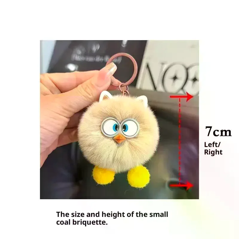 Süße kleine Brikett Tasche Anhänger Nachahmung Rex Kaninchen Haar Tasche exquisite Puppe Anhänger Cartoon Puppe Auto Schlüsselanhänger Geburtstagsgeschenk