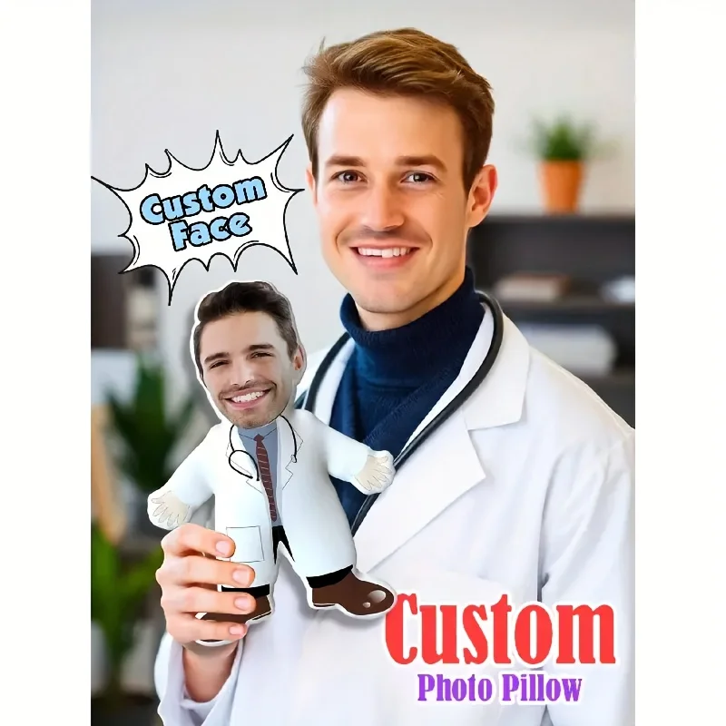 A Unique Portrait-themed Throw Pillow Featuring Personalized Facial Portraits, the Perfect Gift for Couples, a Decorative Cushio