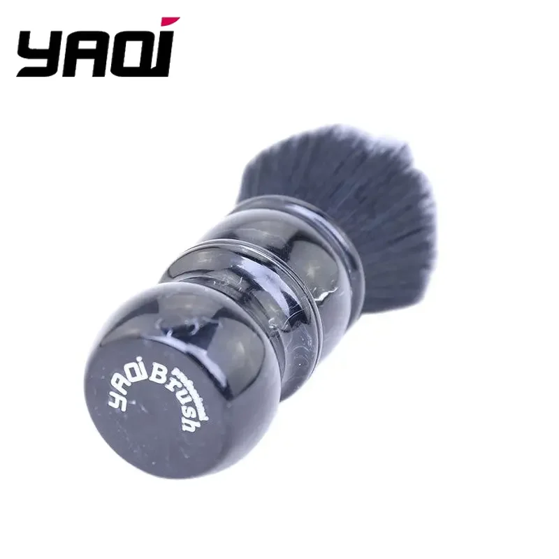 YAQI 24MM Scheerkwast- en zeepset voor heren met zwart-witte punt Synthetisch haar Marmeren harshandvat Precisieverzorging voor thuisgebruik
