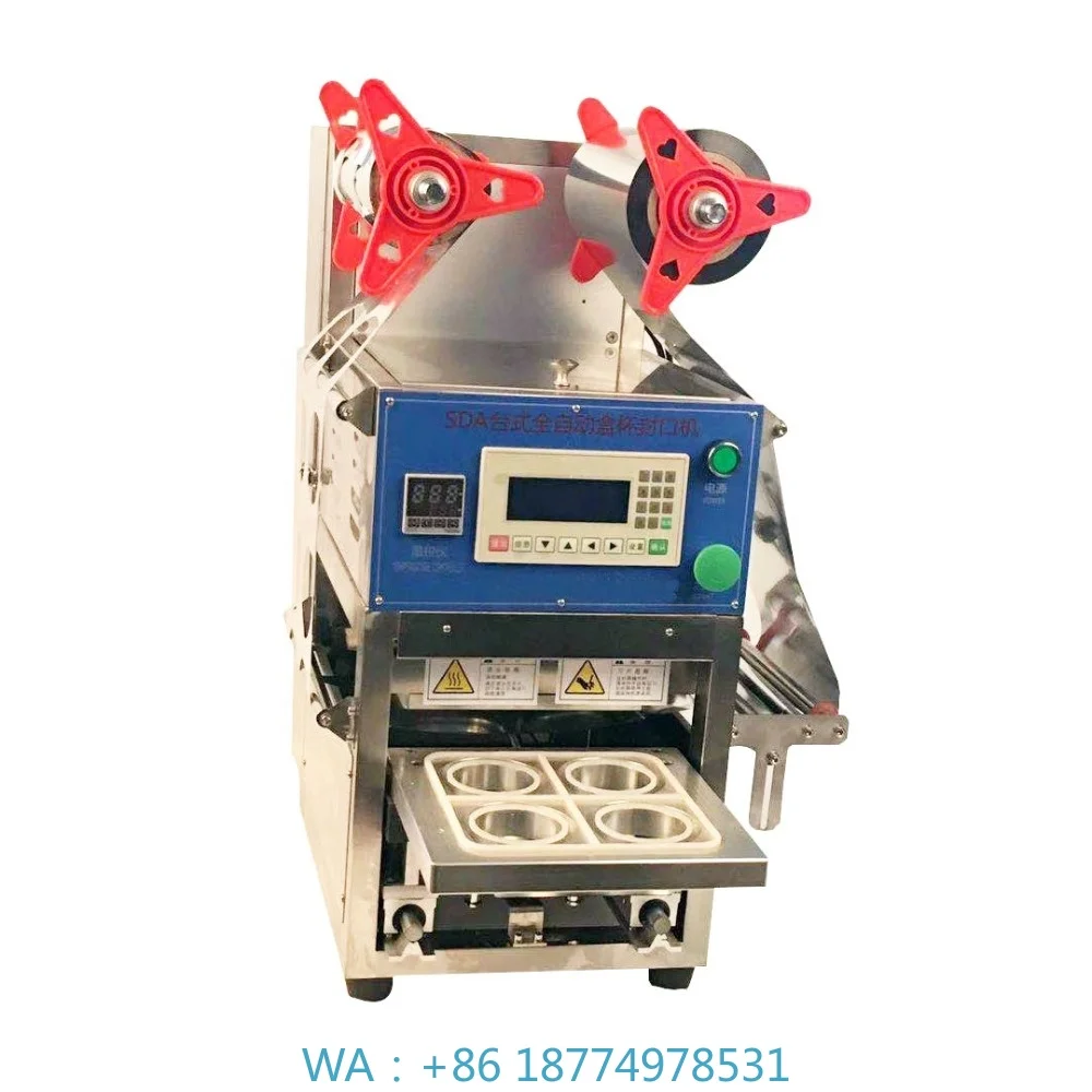 Cup Sealing Machine Sealer4 Cups Come Out One Time