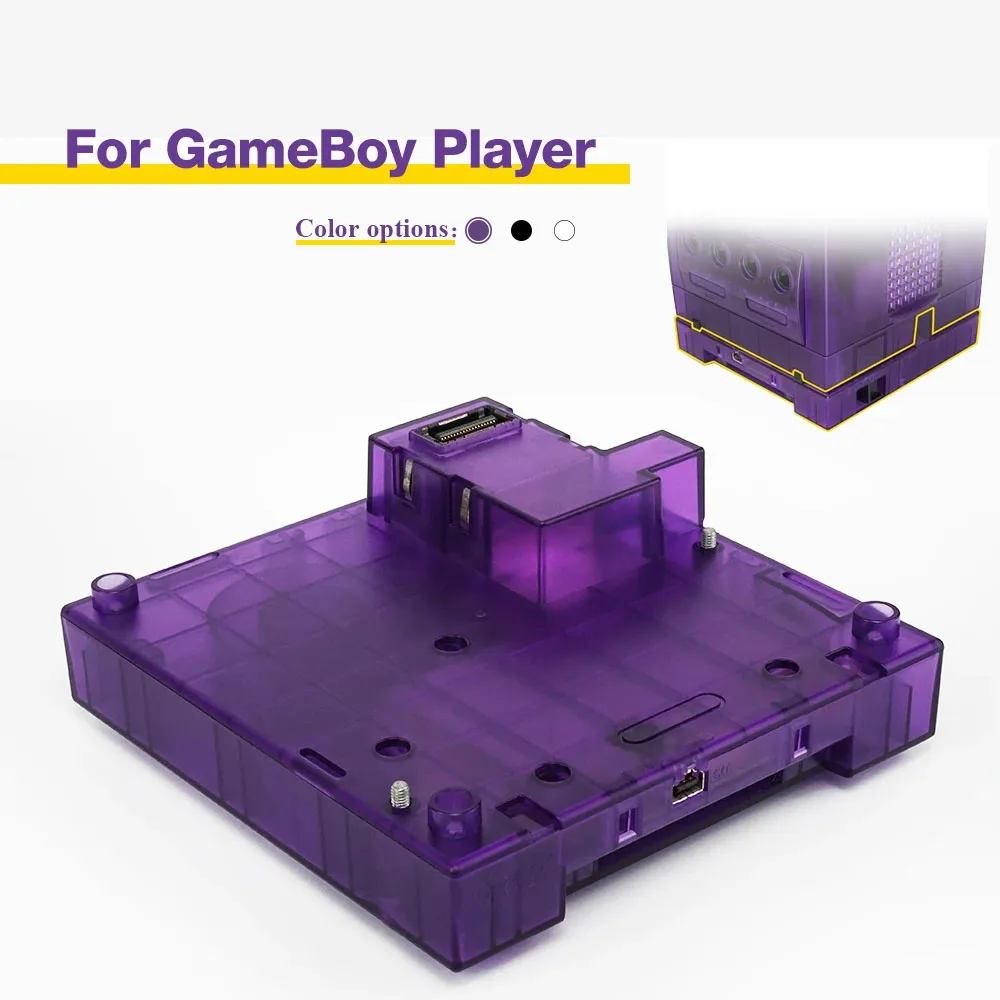 

Bitfunx Translucent Case GC Console Base Shell Replacement for GBA Gameboy player DOL-017 for NGC Gamcube Console