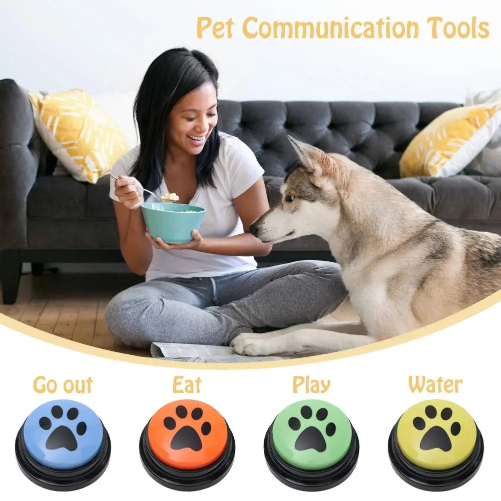 Dog Communication Talking Button Dog Training Button Record Repeat Speech Button Interactive Pet Speaking Tool