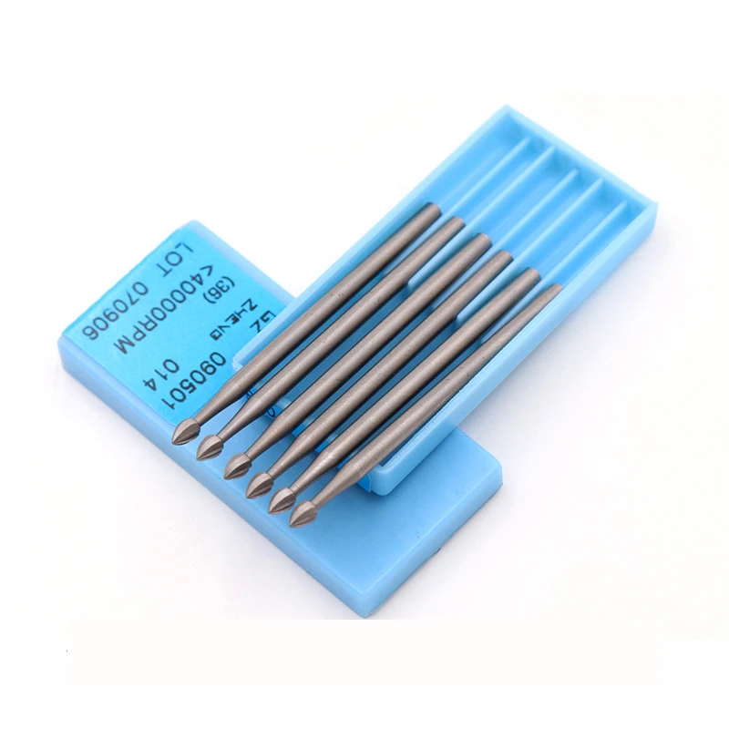 1pcs jewellry bur Dental alloy Tungsten Carbide Burs 2.35mm Shank Head Dia 0.6/0.8/1.0/1.2/1.4/1.6/1.8/2.0/2.3mm