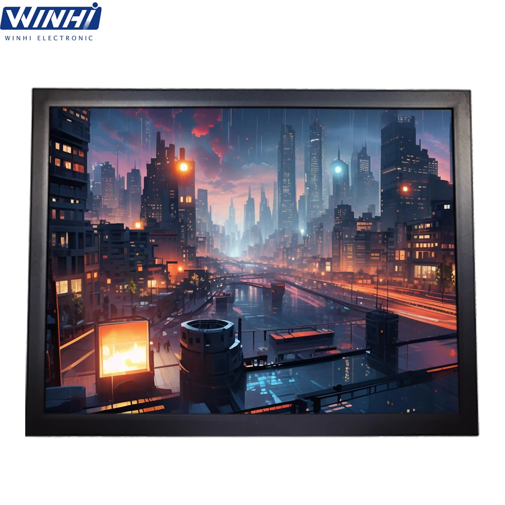 10.1/12.1/15/15.6/17/18.5/19/21.5inch New A-screen IPS 24/7 Full HD 4:3 Commercial Industry LCD Monitor with HD-MI VGA USB Audio
