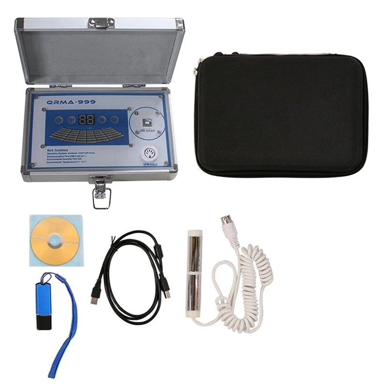 

New QRMA-999 Magnetic Resonance Analyzer Full Body Analyzer Checking Set Metal+Plastic With 54 Reports