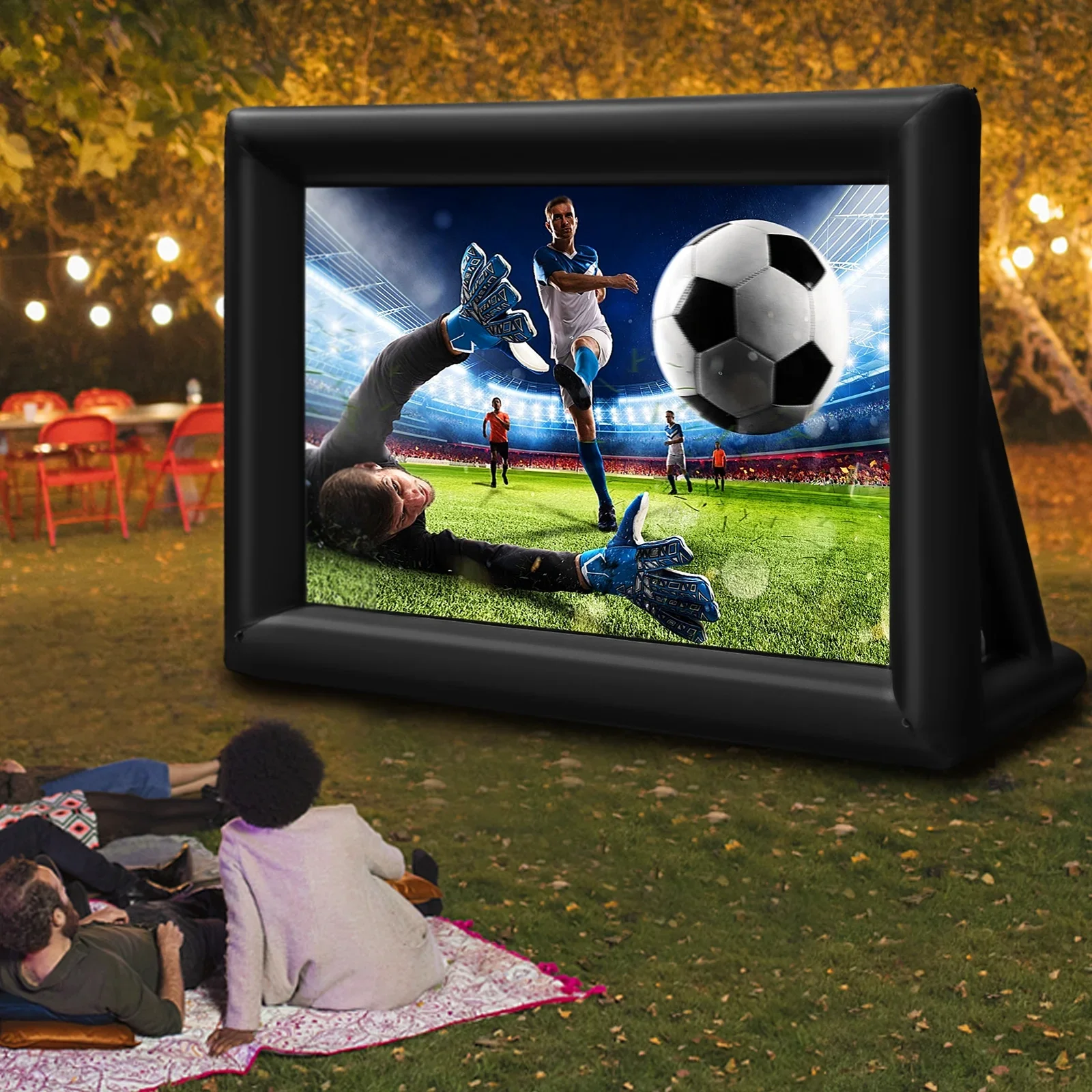 

Inflatable Movie Screens 16ft Portable Huge Outdoor Projector Screen Blow up Movie Screen Cloth Casual Screen