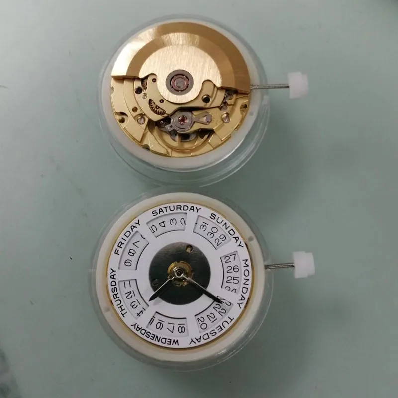 Watch accessories original brand new Hangzhou 2834 movement 2834 gold machine white machine double calendar