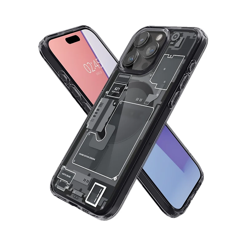 Ultra Hybrid Magnetic Technology Case for iPhone 16 Pro Max 12 13 14 15 Plus 16Pro Zero One Circuit Board MagSafe Phone Cover