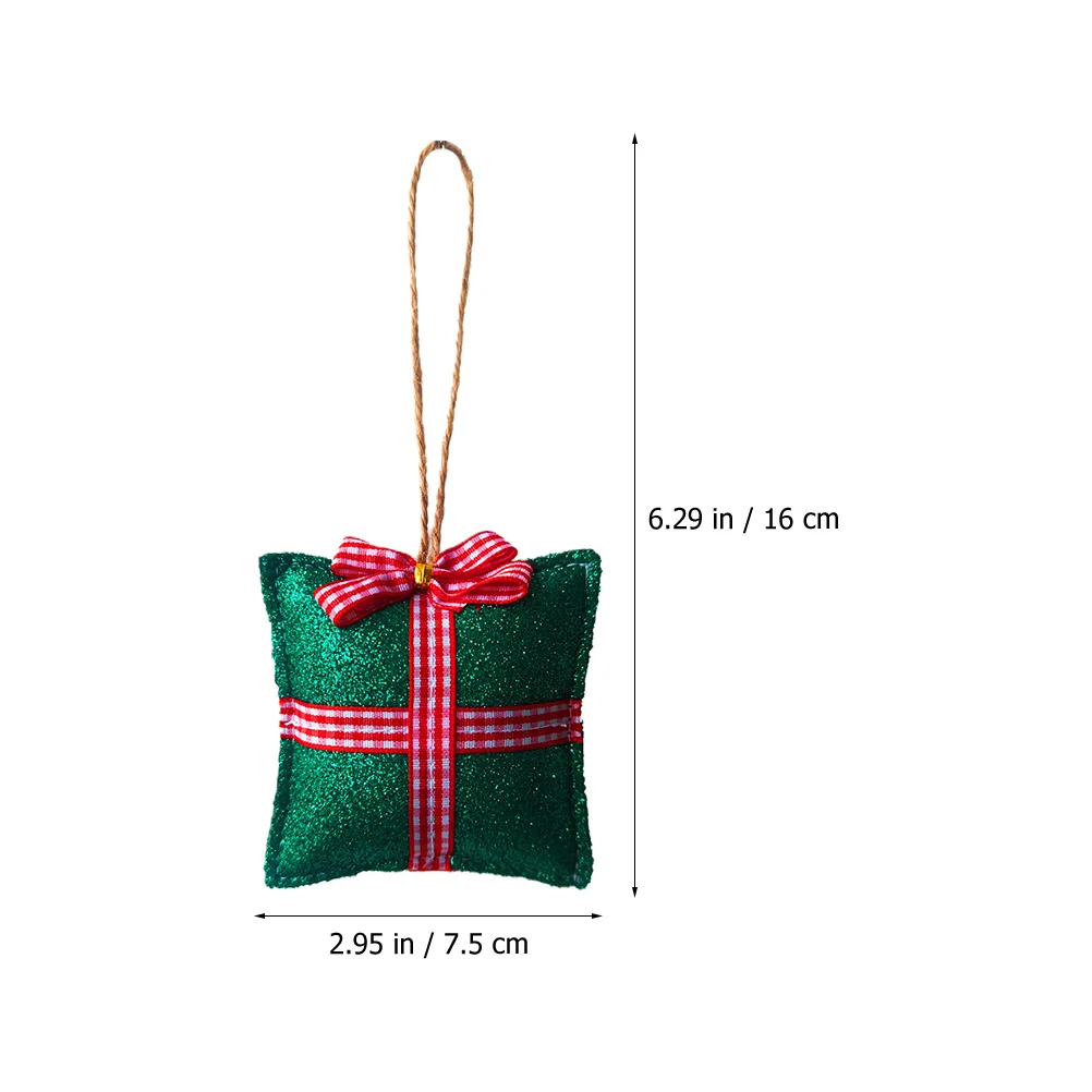 

2Pcs Christmas Decorations Gift Box Hanging Ornaments Xmas Tree Decoration Christmas Room Decor Holiday Ornaments