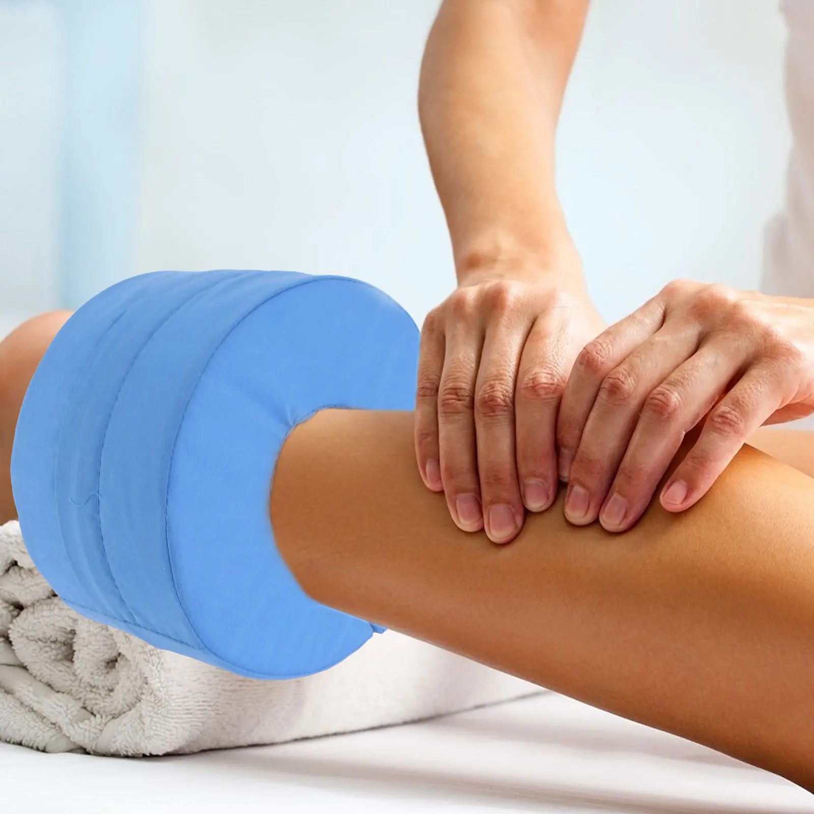 

2pcs High-rise Ring Pad Wedge Pillows Blue Cushion Nursing Sleeping Tool Foot Mat For Leg Injuries Foot Sores Improving