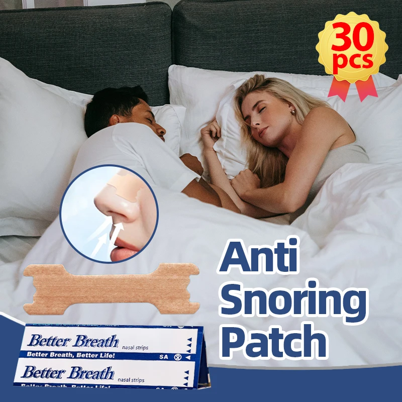 Anti Snoring Nose Strips Anti Snore Nasal Patch Sleep Aid Better Breathing Good Sleeping Right Stop Snoring Health Care