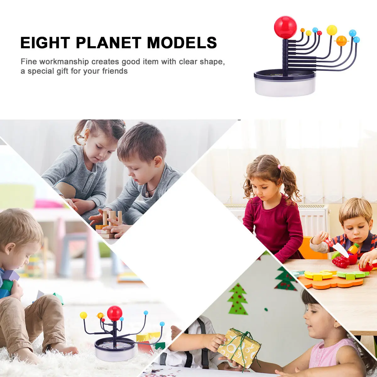 Planetary Science Educational DIY Solar System Craft Decor Learning Device for School Home Office Planetary Model