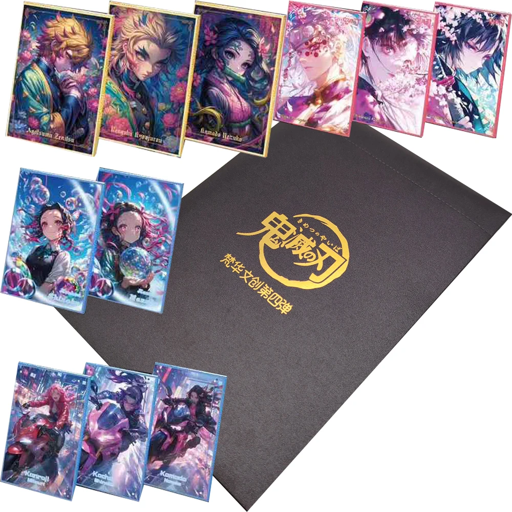 

Demon Slayer Exquisite Craft Character Collection Card Creative Anime Protagonist Funny Color Paper Cards Kids Christmas Gifts