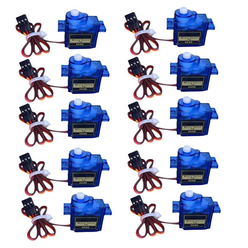 

1-10 шт. SG90 9G микро сервопривод для радиоуправляемых самолетов, модель телефона, самолет, игрушка, мини Серводвигатель 450 Вертолет