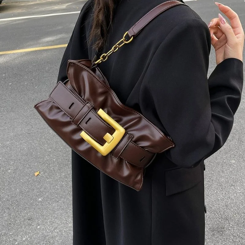 

Известная дизайнерская кожаная женская сумка-мессенджер Элитный бренд Элегантная классическая шикарная фурнитура Винтажная пригородная сумка ​