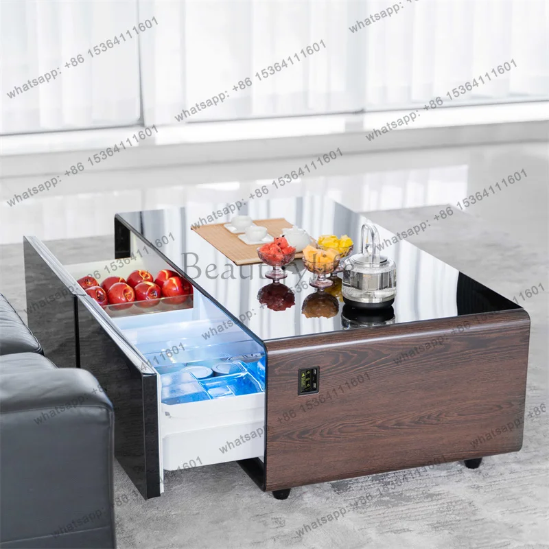 

Home Living Room Double Door Refrigerator Smart Furniture Smart Coffee Table