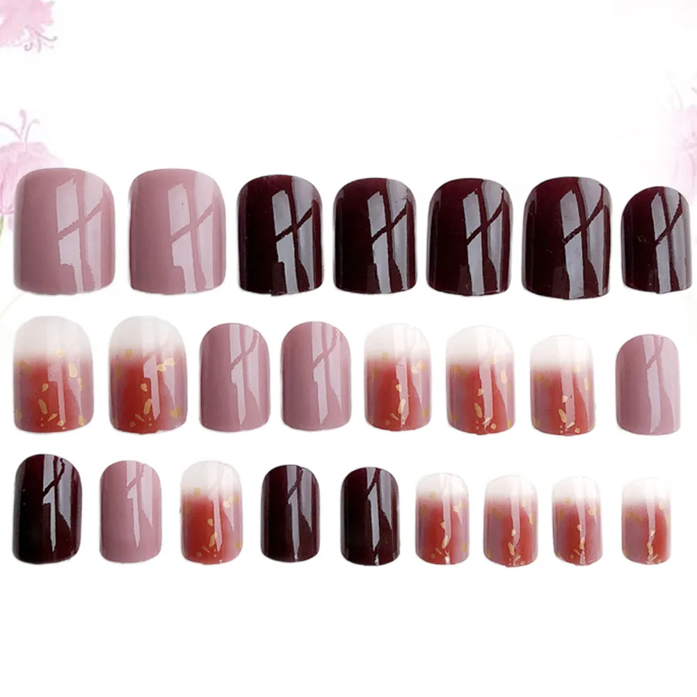 48 قطعة من ملصقات الأظافر اللامعة، غطاء أظافر مزيف بالكامل لحفلات الهالوين وأعياد الميلاد وحفلات أظافر مزيفة #6