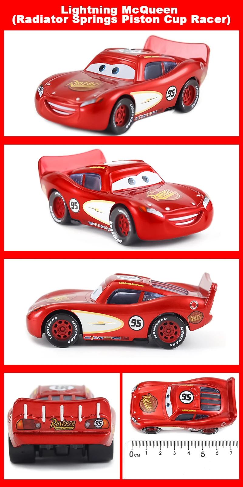 Cars 3 Vergoldetes Feuerwehrauto, Lightning McQueen, Luigi, Guido, Rennspielzeug, 1:55 Metall-Druckguss-Legierungsautos, Spielzeug, Geburtstagsgeschenke – Detail 35