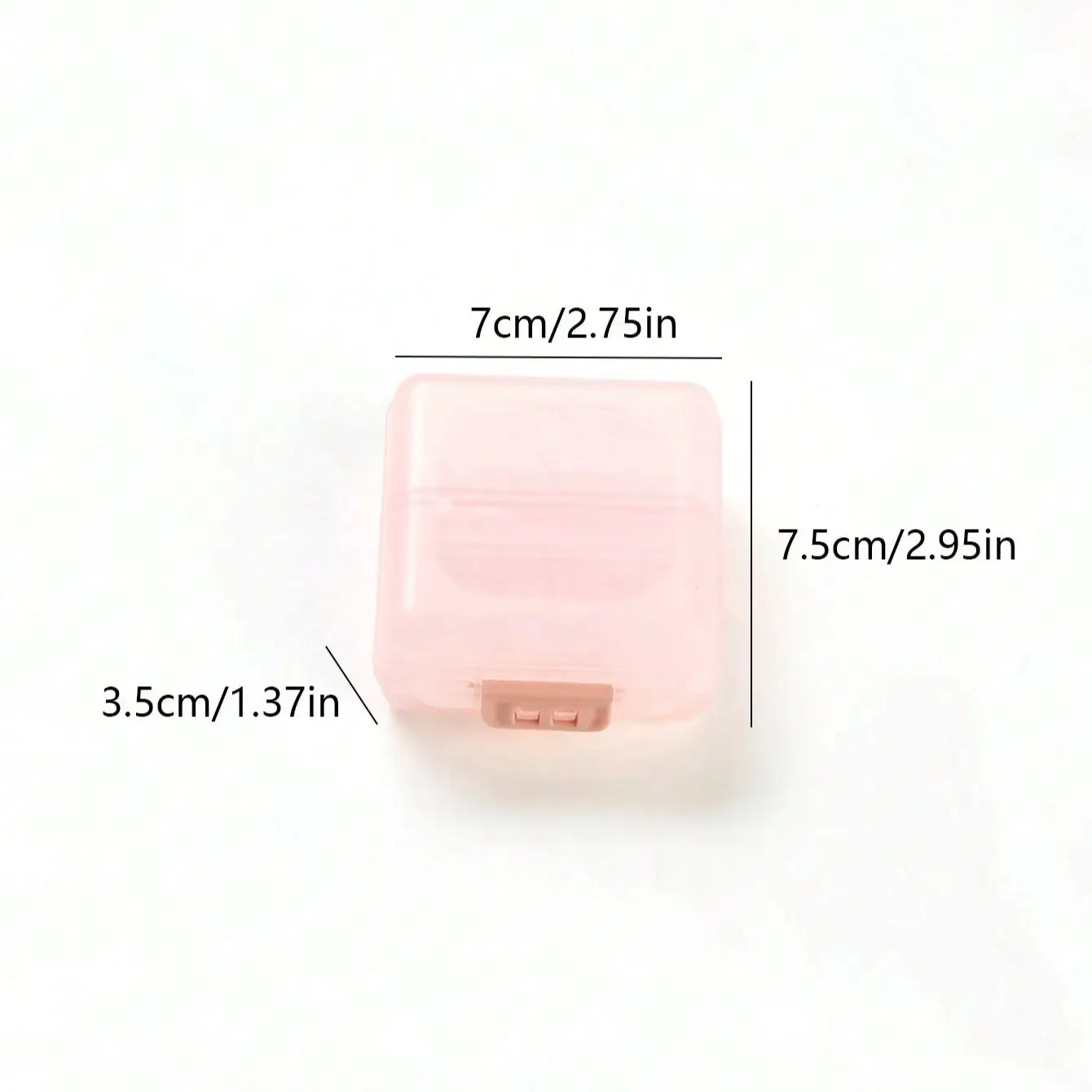 Portable Double-layer Buckle Packaging And Sealing, 6-cell Drug Compartment Storage Small Medicine Box