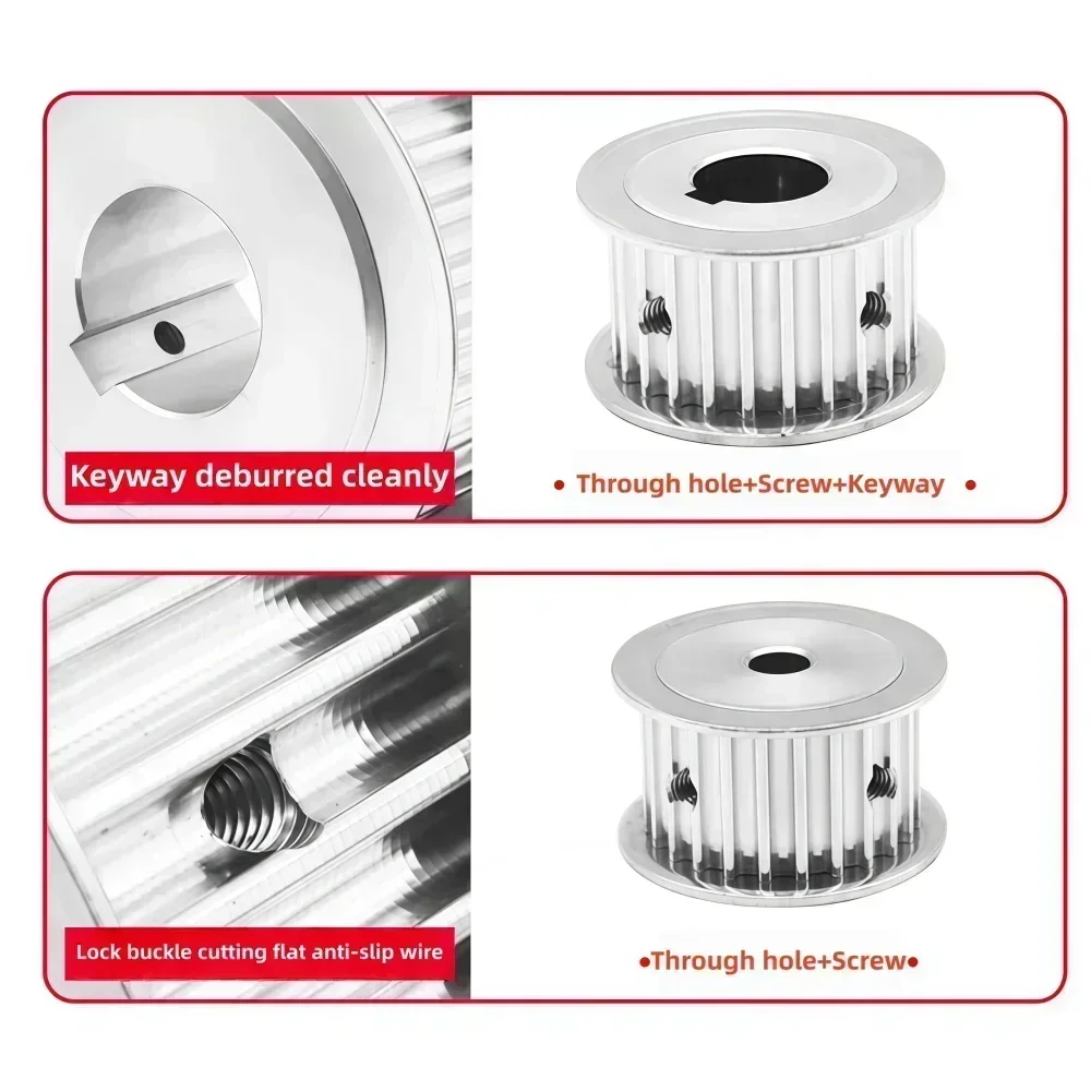 HTD3M20/22/24 الأسنان AF-نوع توقيت بكرة لعرض الحزام 6/10/15/20 مللي متر تتحمل 4-15 مللي متر الأسطح المسننة أنظمة محرك الحزام