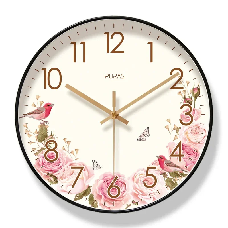 2026 New 10/12/14-inch Sunflower Wall Clock Living Room Clock Simple Pastoral Fashion Home Decor Sound Scan Second Quartz Clocks