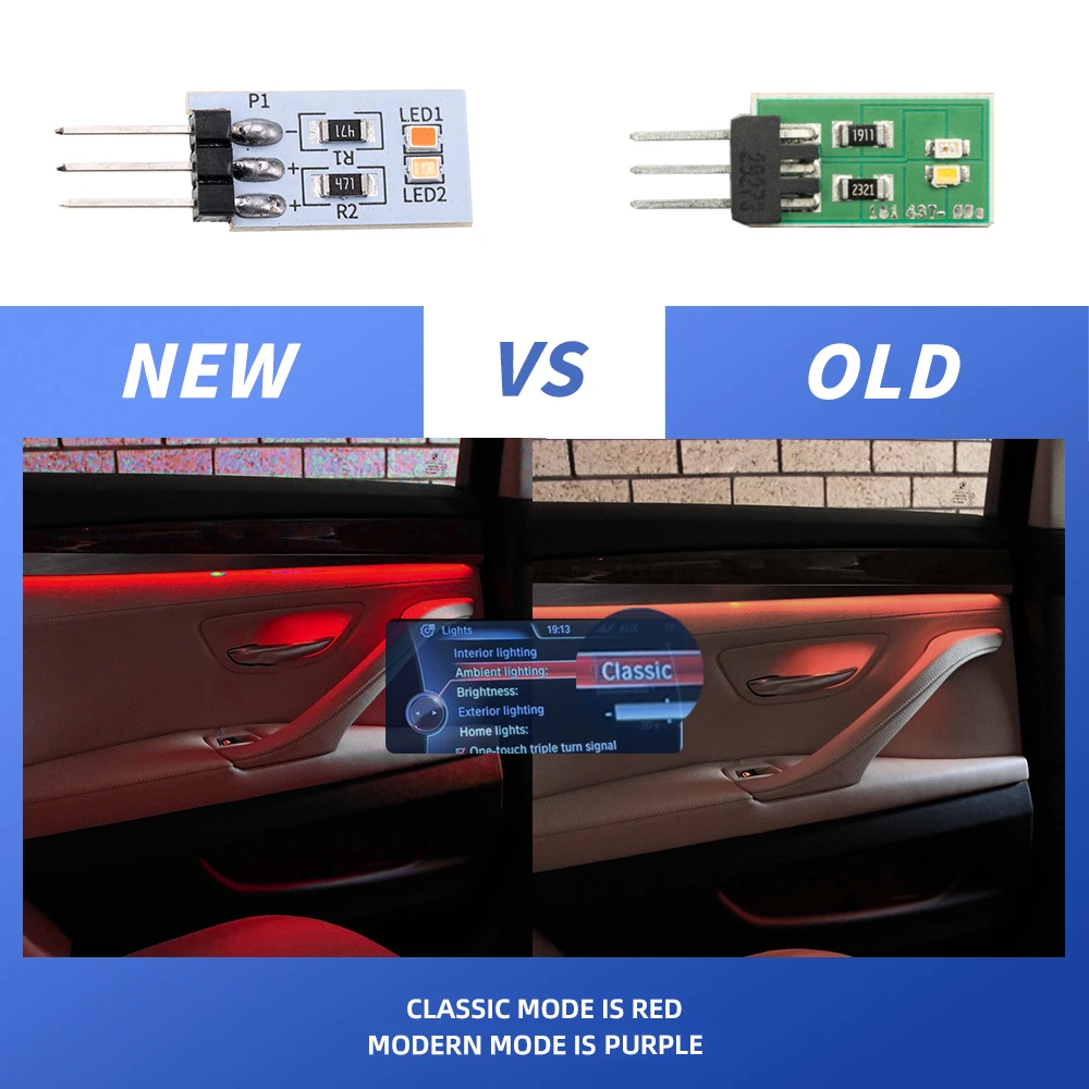 LED Door Panel Handle Ambient Lighting For BMW 2 3 4 5 7Series F48 X1 F30 F31 F34 F32 F33 F36 F82 F83 M4 F10 F11 F07 F01 F45 F46 - Image 3