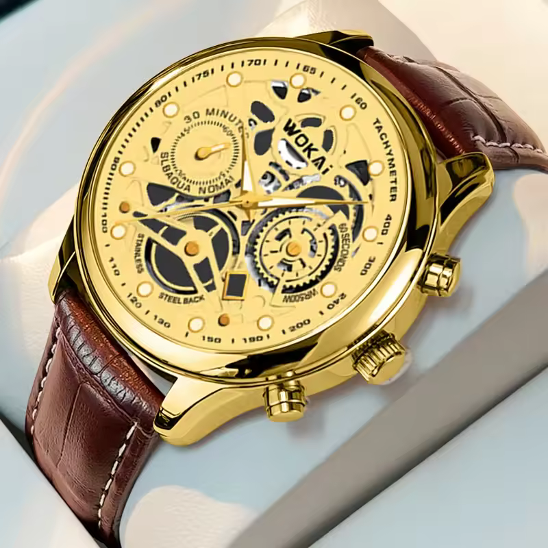 Leather Business Quartz Sports Watchs Business Watchs Quartz Sports Watch Leisure Belt Men's Watch Men's Watch