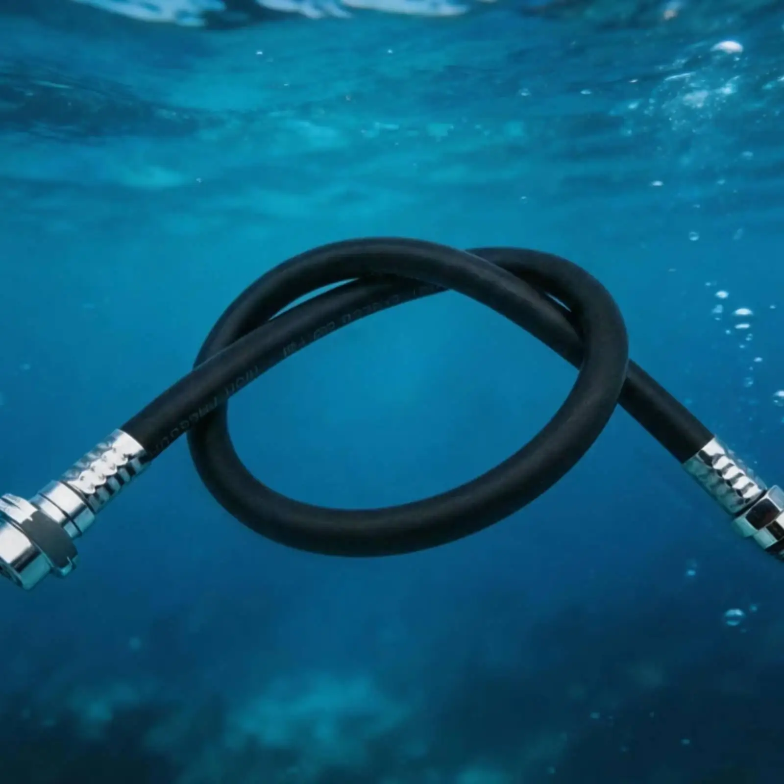 Scuba Diving Dry Suit Hose Low Pressure Inflator Tube Rubber Brass Fittings for Suit Maintenance