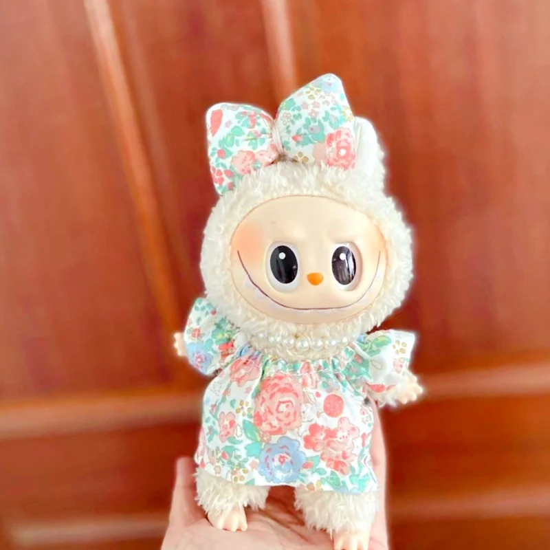المراهقين هدية ل Labubus دمية clothesV1 V2 V3 10- 17 سنتيمتر دمى الجلوس اكسسوارات الملابس مصمم قبعة البضائع السراويل مجموعة