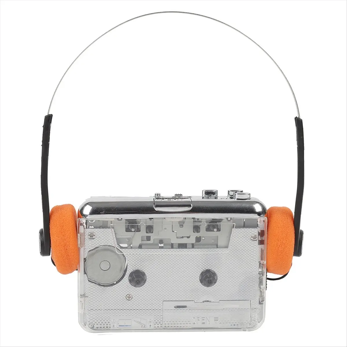 A99X TON010B Cassette Player Portable Tape Recorder to Mp3 Transparent USB Cassette Capture to MP3 Format Tape Music Player A