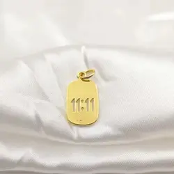 Angel Number 11:11 White Charms for Necklace Bracelets Earrings Enamel Gold Plated Rainbow Grass Pendant DIY Jewelry Accessories