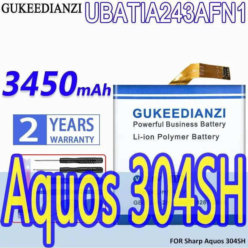 

3450Mah Mobile Phone Battery UBATIA243AFN1 For Sharp Aquos 304SH Reliable Power